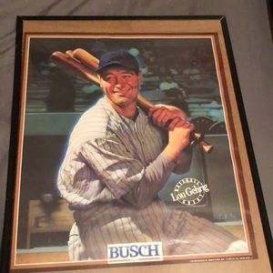 Lou Gehrig (Bush Beer) poster